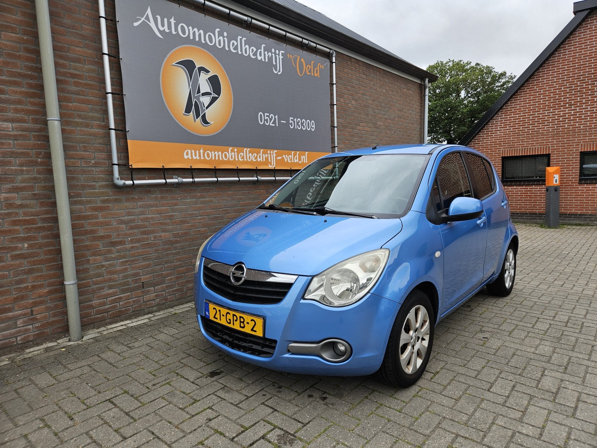 Opel Agila 1.0 Enjoy (bj 2008), Auto's, Voorwielaandrijving, Stof, Gebruikt, 31 €/maand