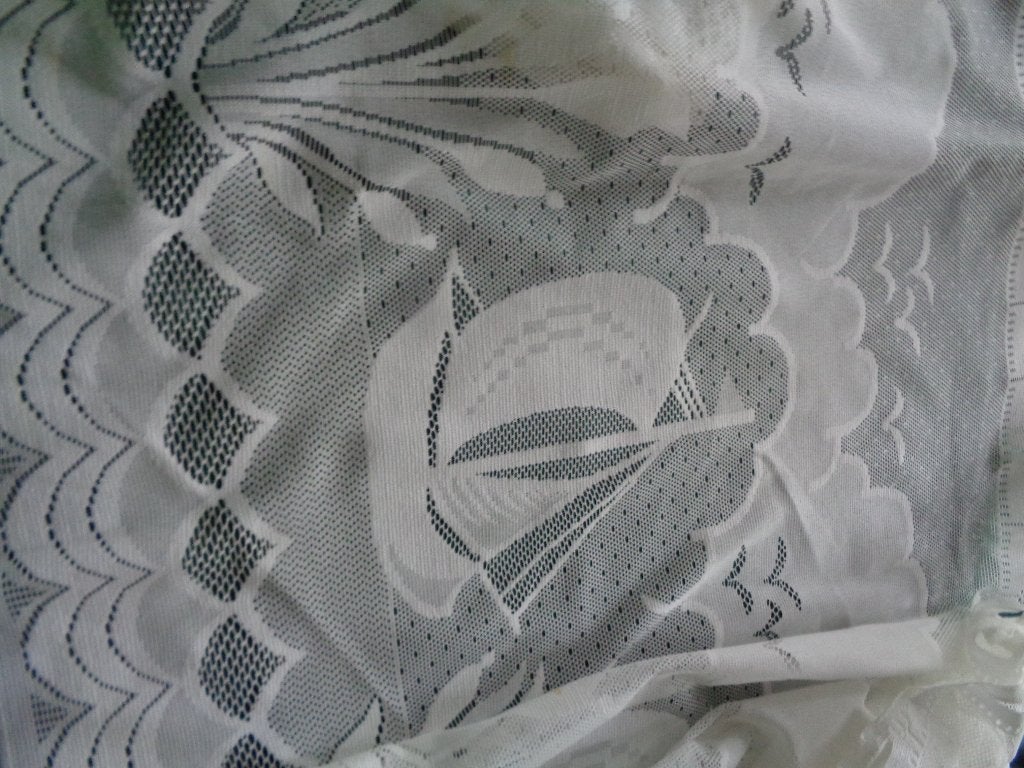 1 val, Ophalen of Verzenden, Gebruikt, Wit, Gordijn