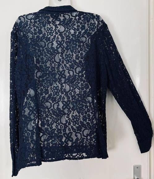 Claudia Sträter kanten blouse maat 46 [DMv], Ophalen of Verzenden, Nieuw, Maat 46/48 (XL) of groter, Blauw