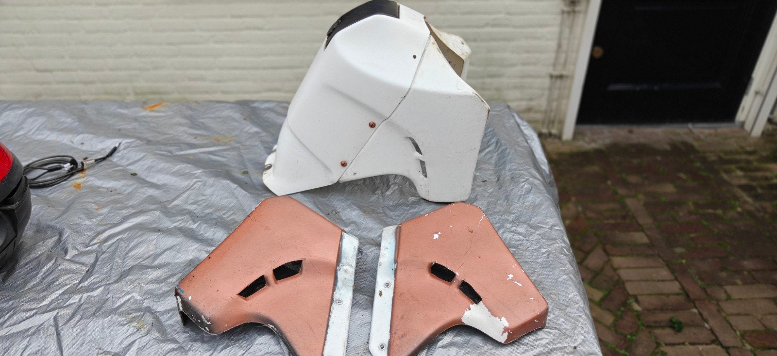 Honda MT/ Yamaha DT Paris Dakar tank cover, Ophalen of Verzenden, Gebruikt, Tank, Overige merken
