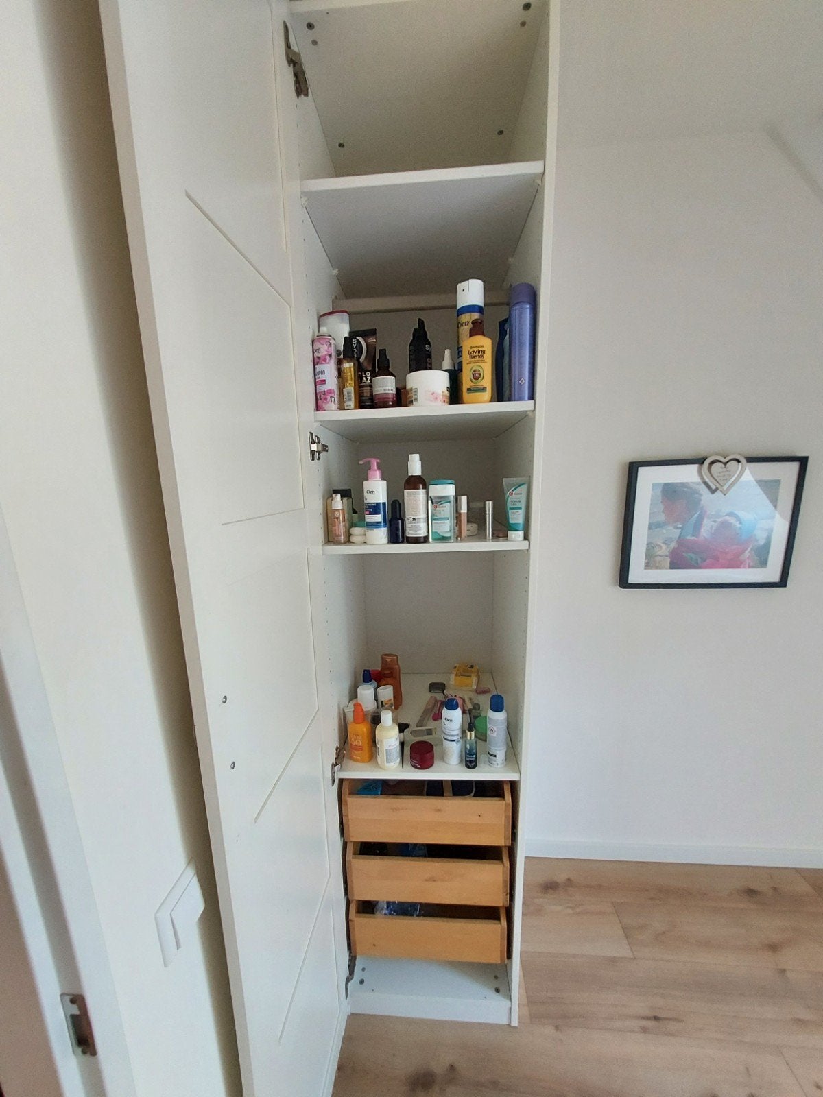 IKEA PAX Kast - 230x60x30 cm wit, Minder dan 50 cm, Gebruikt, Met deur(en), 200 cm of meer