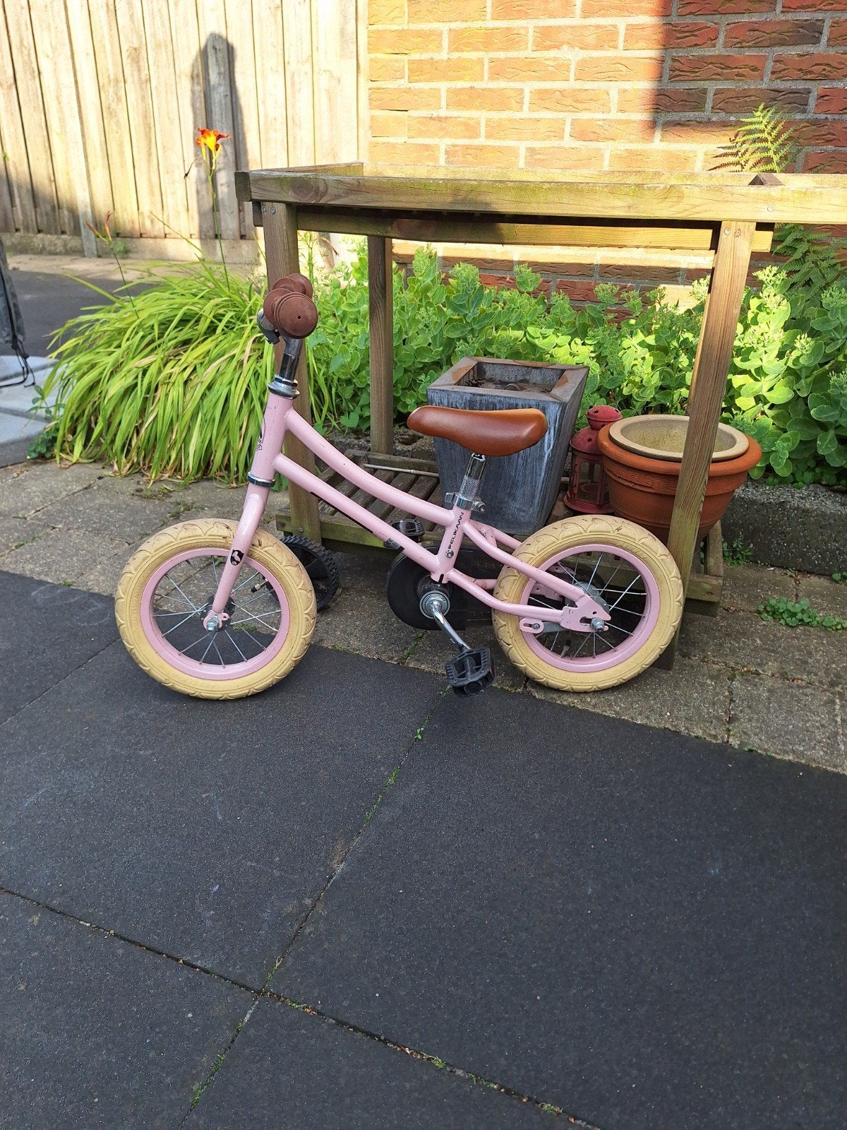 Pelikaan 2 in 1 kinderfiets weinig gebruikt., Ophalen, Terugtraprem, Pelikaan, Minder dan 16 inch