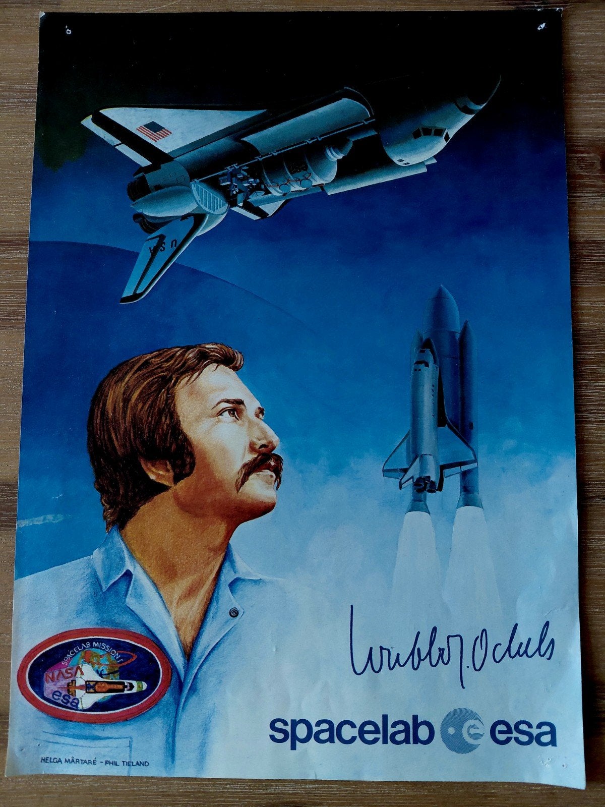 Wubbo Ockels poster 30×40 cm, Ophalen, A1 t/m A3