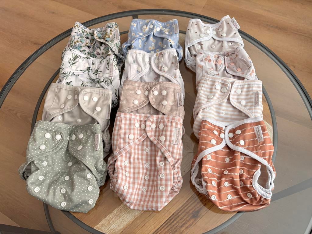 12 overbroekjes modern cloth nappies, Kinderen en Baby's, Ophalen of Verzenden, Zo goed als nieuw, Jongetje of Meisje