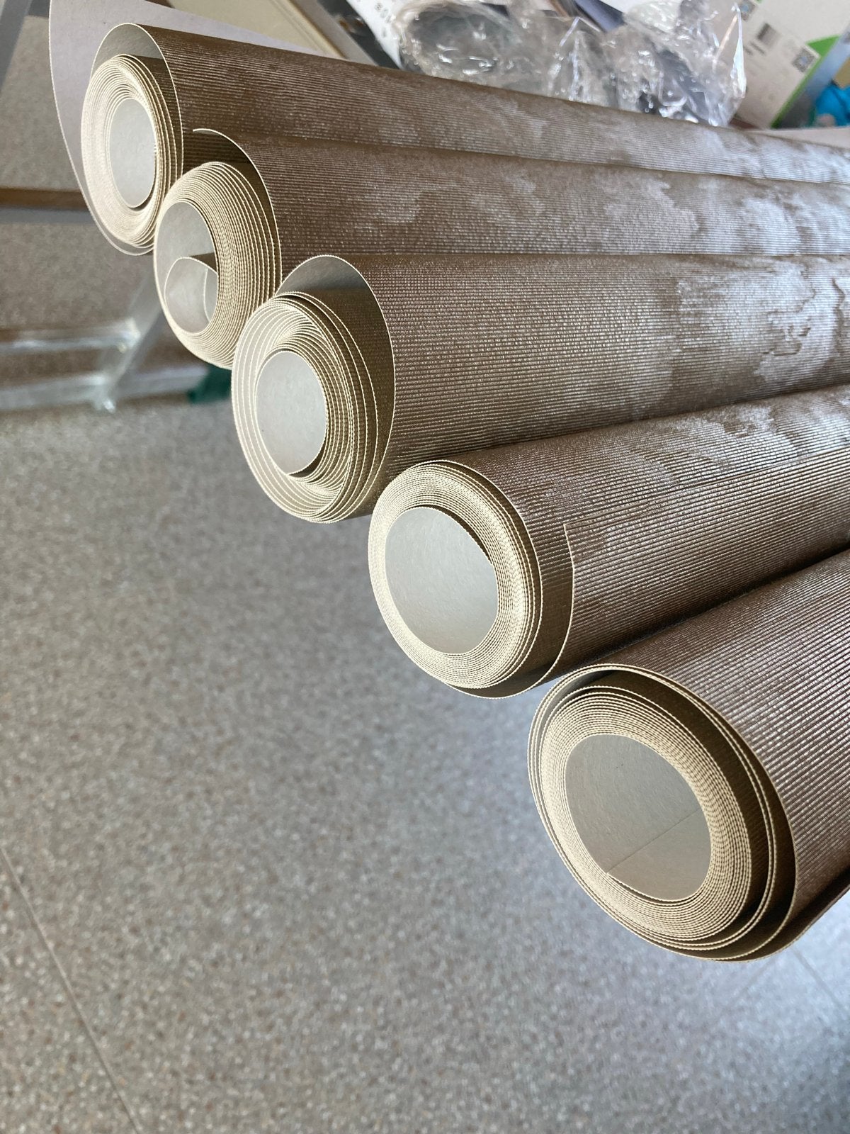 5 rollen Hookedonwalls behang, 3 meter per rol, Natuurlijk, Overige merken, Beige, Structuur