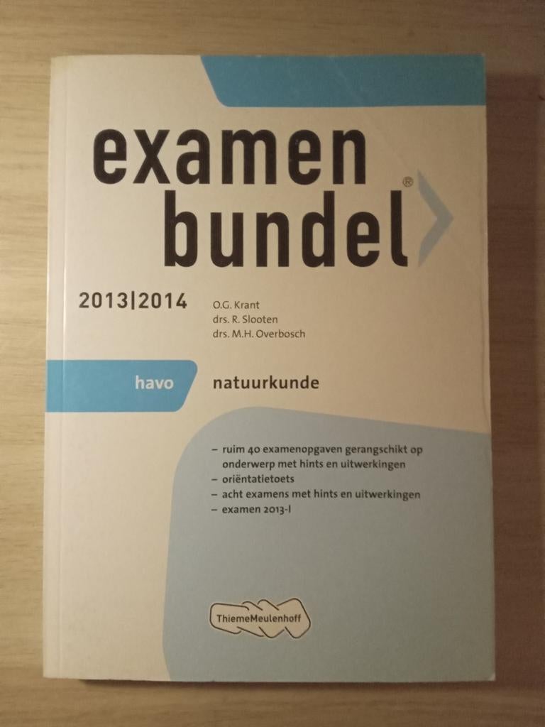 Examenbundel Natuurkunde HAVO, Boeken, Natuurkunde, HAVO, Ophalen of Verzenden, Zo goed als nieuw