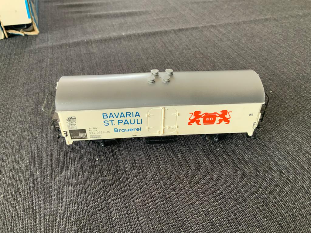 Märklin Bierwagen 4667 Bavaria St. Pauli in originele verpak, Wisselstroom, Wagon, Ophalen of Verzenden, Zo goed als nieuw