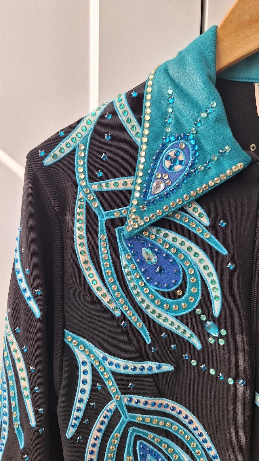 1849 western showblouse maat S als nieuw, Overige merken, Ophalen of Verzenden, Zo goed als nieuw, Ritssluiting