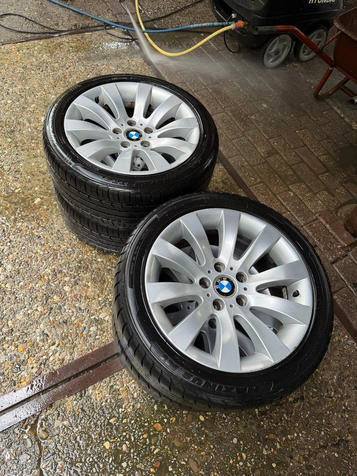 Originele BMW Style 244 17 Inch Velgen + Goede Banden, Auto-onderdelen, ., 17 inch, Ophalen of Verzenden, .