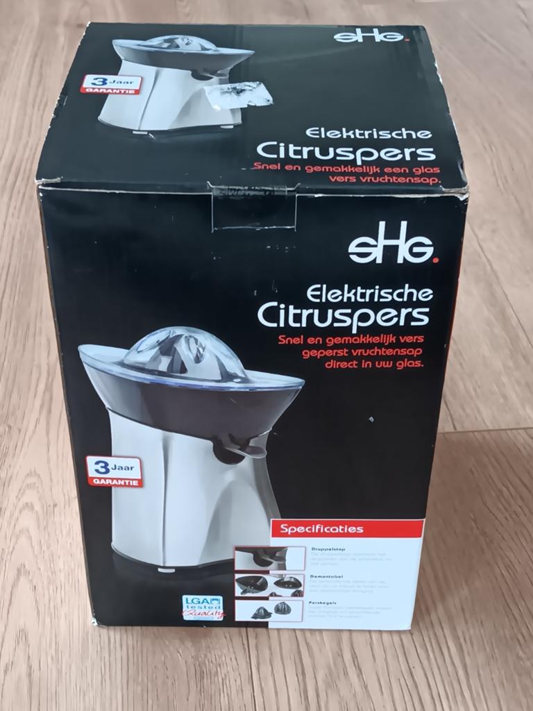 Nieuwe Elektrische Citruspers met Druppelstop - SHG, Ophalen, Nieuw