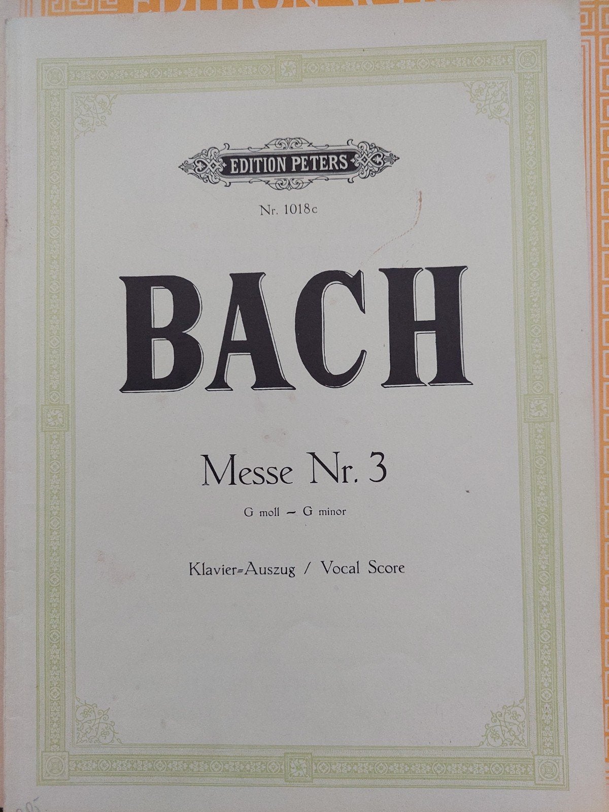 J.S. Bach Mis Nr. 3 in G mineur - Koor en Orkest, Muziek en Instrumenten, Ophalen of Verzenden