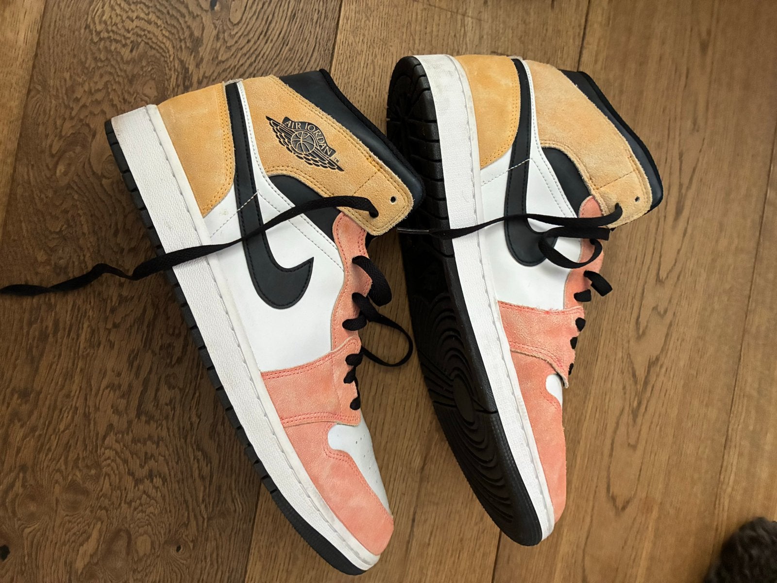 Nike Air Jordan 1 Mid SE Craft - Maat 47, Kleding | Dames, Ophalen of Verzenden, Zo goed als nieuw, Overige kleuren, Sneakers of Gympen