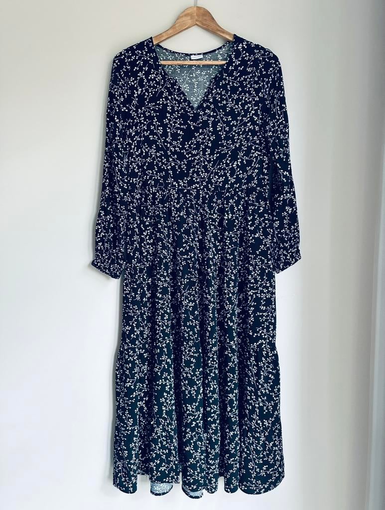 Prachtige zwart gebloemde jurk Lascana maat S, Kleding | Dames, Jurken, Ophalen of Verzenden, Nieuw, Maat 36 (S)
