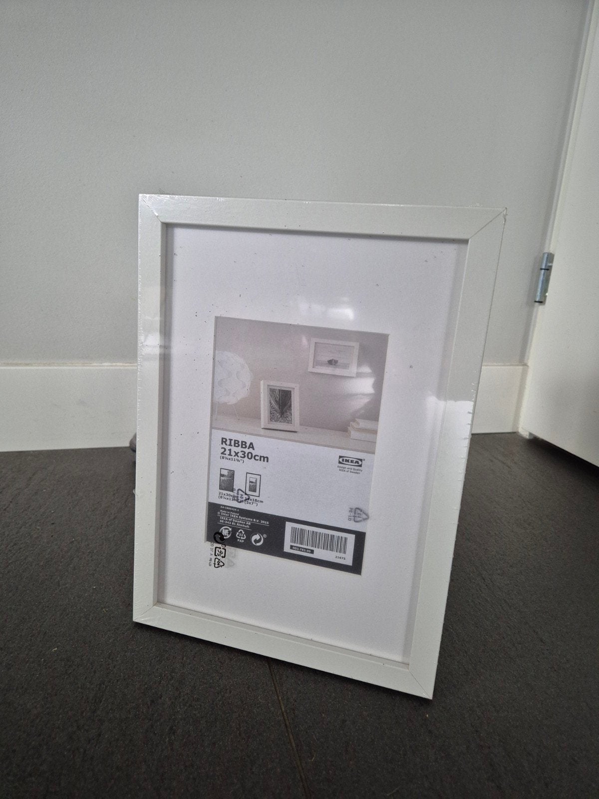 IKEA RIBBA Fotolijst Wit 21x30cm, Ophalen, Nieuw, Wit, Fotolijst