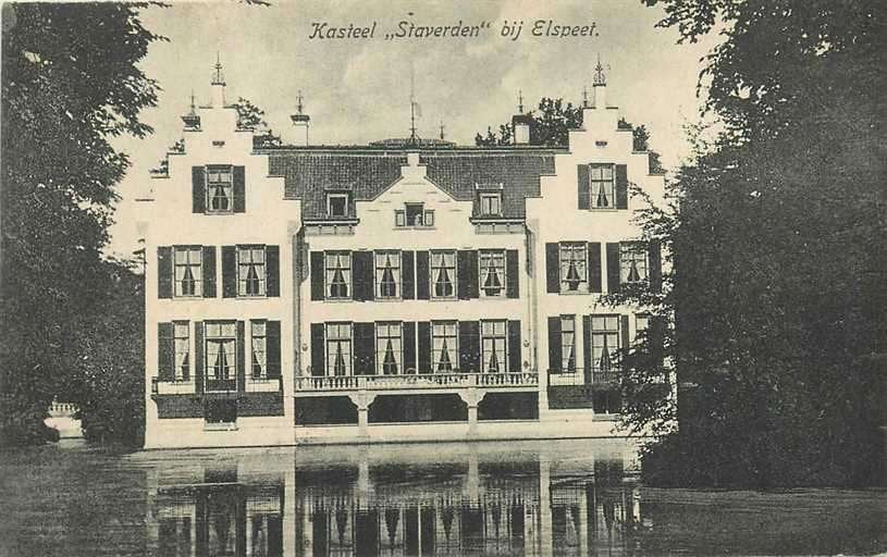 300-024-011 Elspeet Kasteel Staverden, Verzenden, Voor 1920, Gelderland