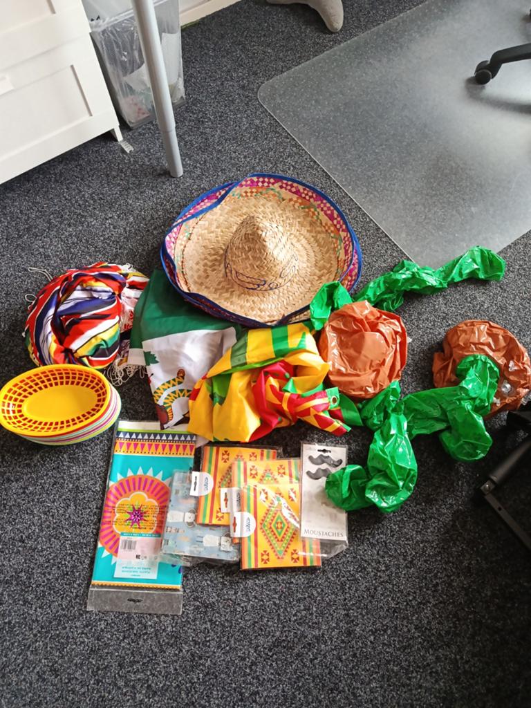 Mexicaans thema - feest pakket, Ophalen of Verzenden, Gebruikt, Versiering, Verjaardag