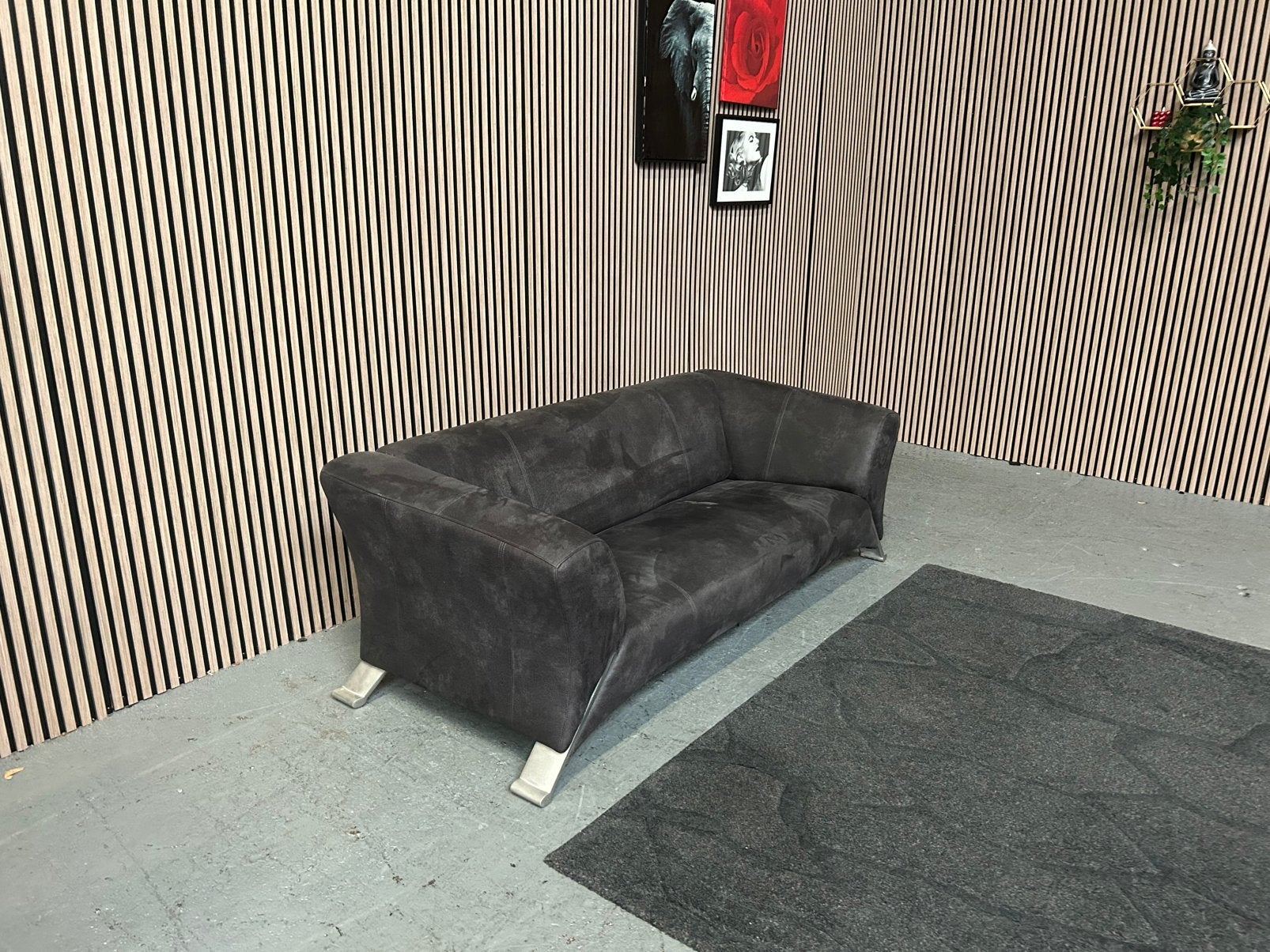 GRATIS LEVERING ROLF BENZ 332 - 189X86 OPNIEUW GESTOFFEERD, Rolf benz 332 microleder, 150 tot 200 cm, Nieuw, 75 tot 100 cm