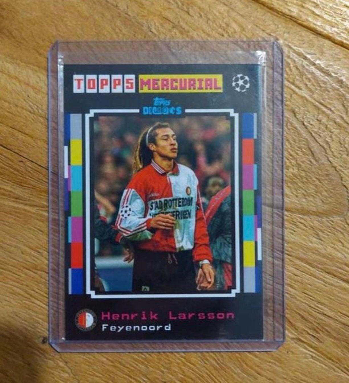 Henrik Larsson Feyenoord Topps Champions league, Ophalen of Verzenden, Zo goed als nieuw, Plaatje