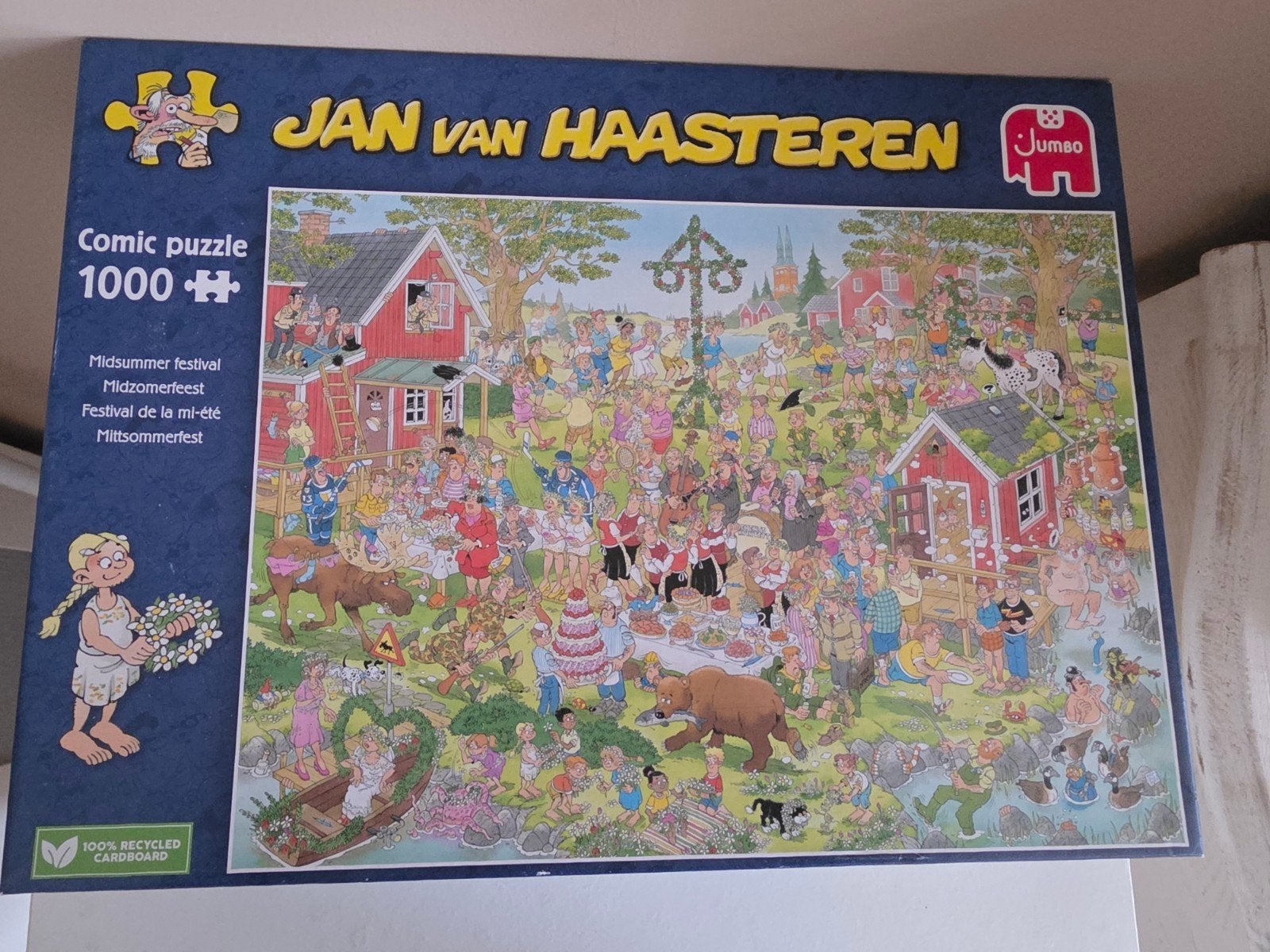 Jan van Haasteren Midzomerfeest Puzzel 1000 stukjes, Ophalen, 500 t/m 1500 stukjes, Gebruikt