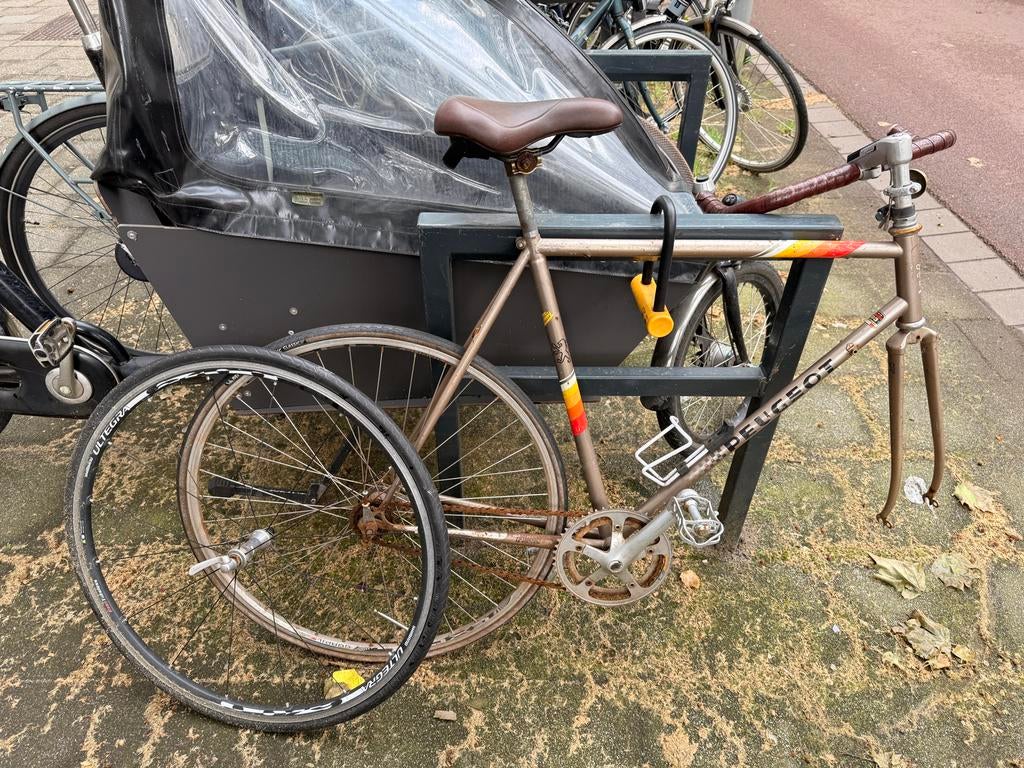 Peugeot racefiets jaren 80, Ophalen, Frame, Gebruikt, Staal