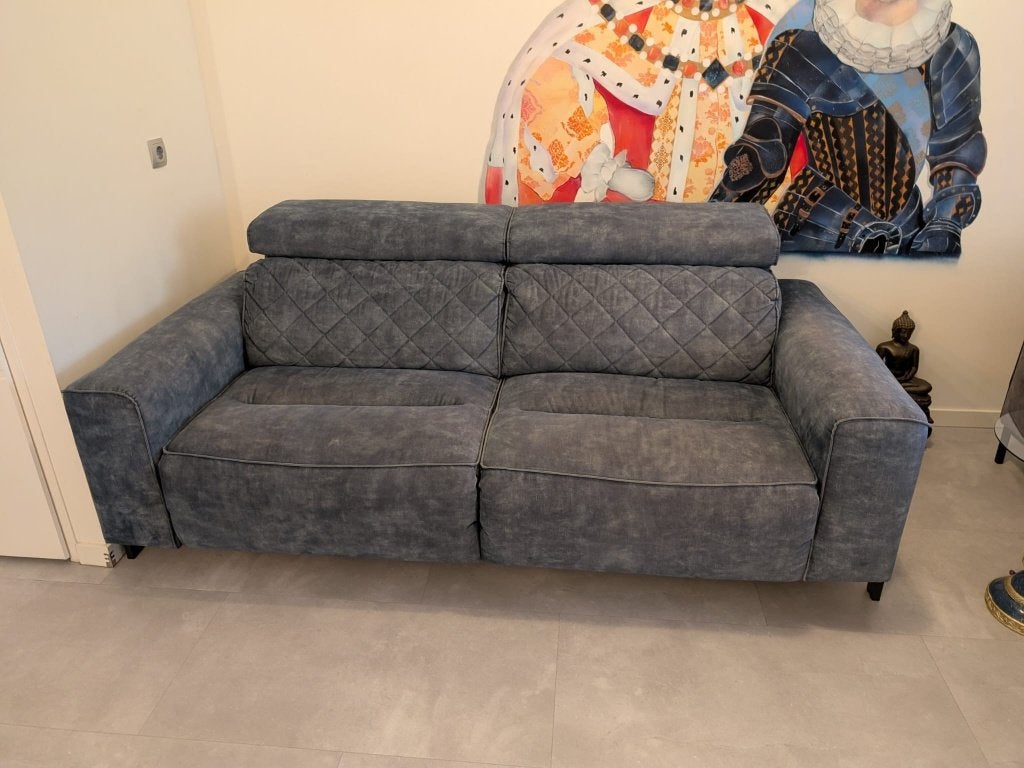 Bank en Fauteuil, Huis en Inrichting, Banken | Bankstellen, Ophalen, Gebruikt, 100 tot 125 cm, Tweepersoons