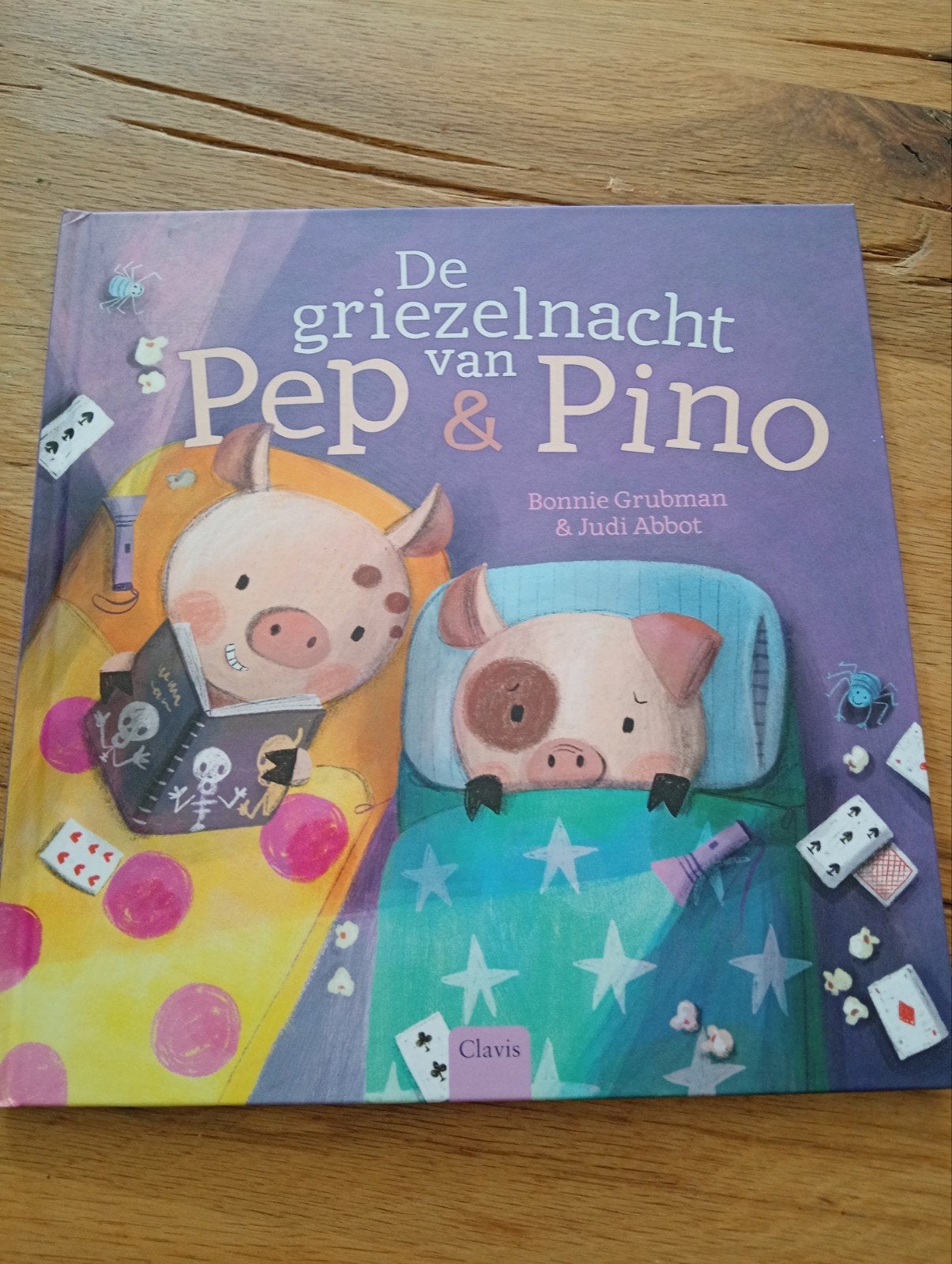 De griezelnacht van Pep & Pino - Kinderboek, Boeken, Ophalen of Verzenden, Zo goed als nieuw, Bonnie Grubman & Judi Abbot, 3 tot 4 jaar