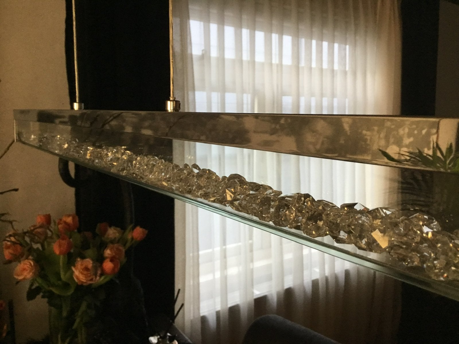 Mooie hanglamp, Ophalen, Zo goed als nieuw, Glas, Overige fittingen