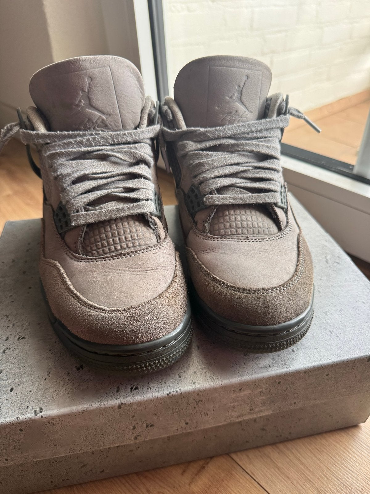 Nike Air Jordan 4 Retro SE Smoke Grey/Iron Grey - Maat 39, Kleding | Dames, Schoenen, Ophalen of Verzenden, Gedragen, Grijs, Sneakers of Gympen