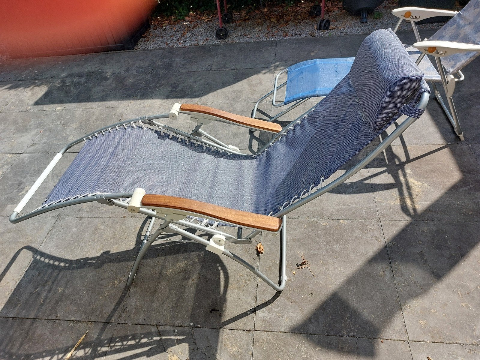 Lafuma verstelbare relaxstoel - als nieuw, Verzenden, Zo goed als nieuw, Campingstoel