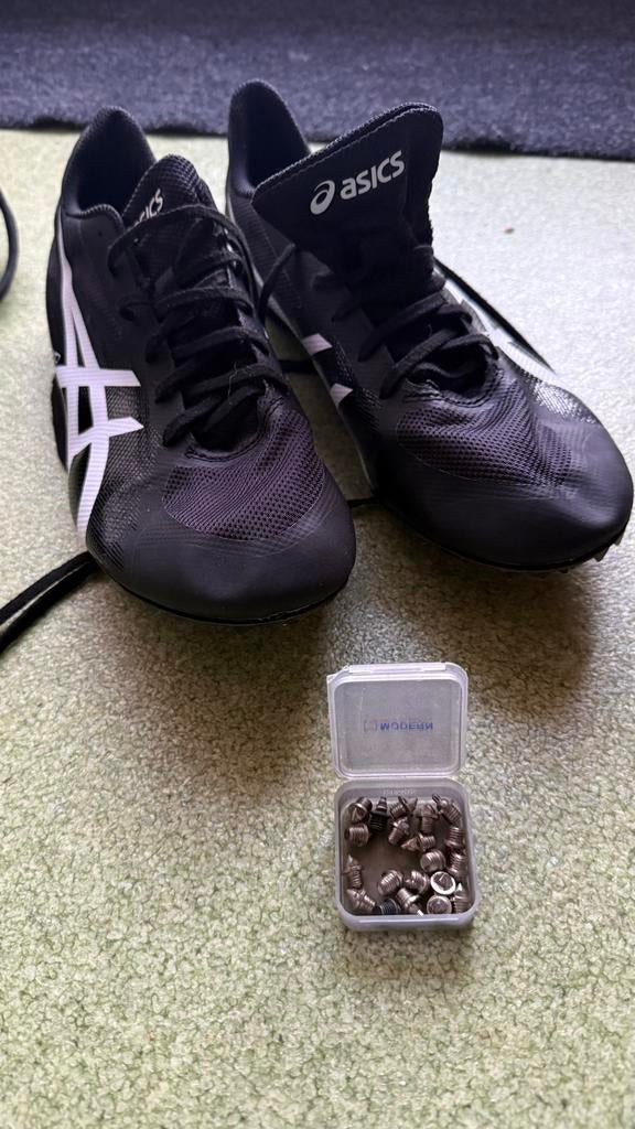 Asics Hyper MD spikes - Maat 45, Ophalen of Verzenden, Zo goed als nieuw, Spikes, Hardlopen