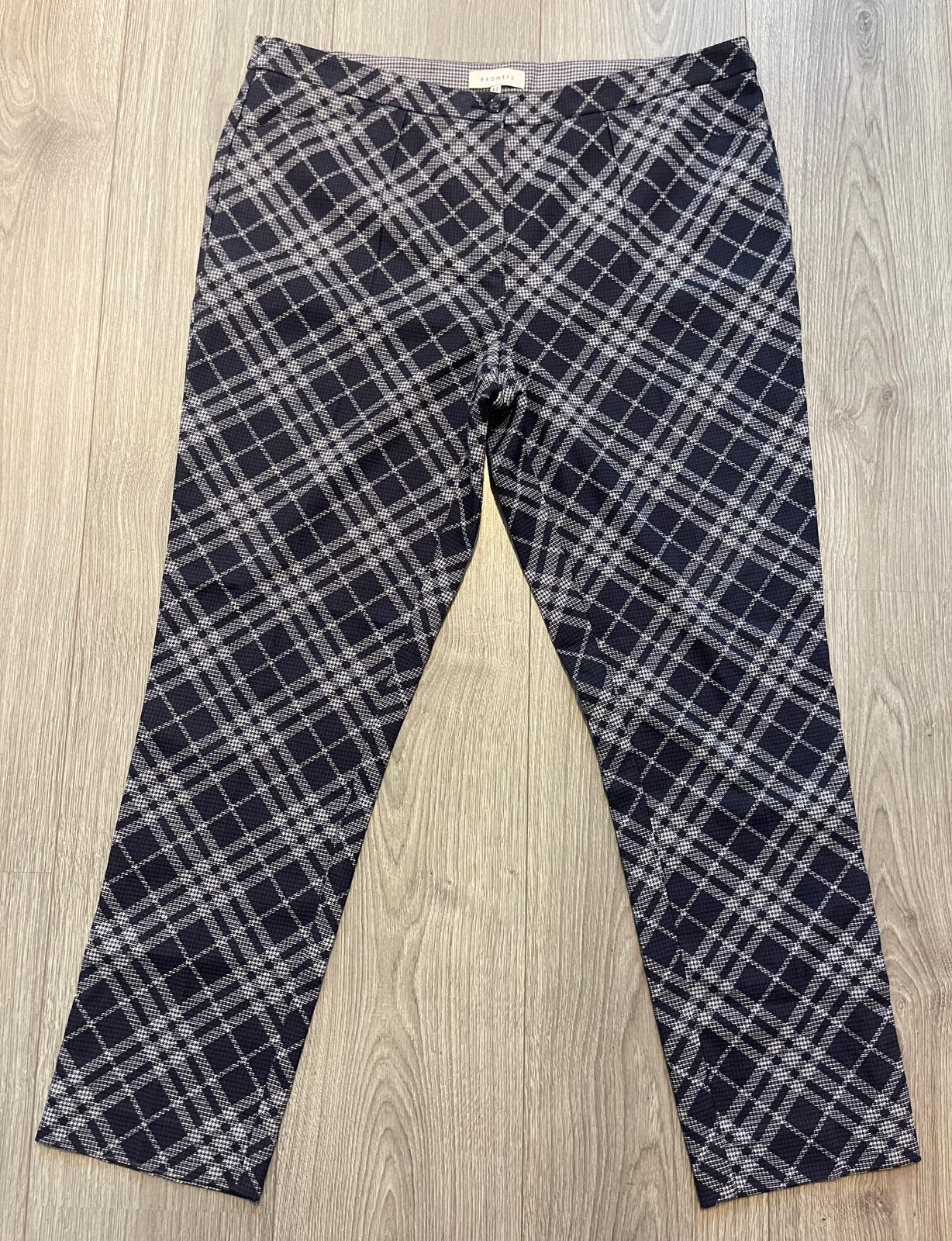 Promiss geruite stretch broek  maat 42 Nieuw, Kleding | Dames, Broeken en Pantalons, Maat 42/44 (L), Ophalen of Verzenden, Zo goed als nieuw