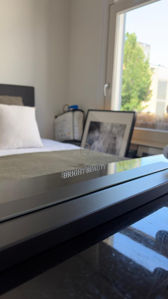 Bright Beauty Hollywood Spiegel met Verlichting, Verzenden, Zo goed als nieuw, Minder dan 100 cm, Rechthoekig