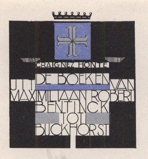 0503 Ex Libris Nederland : Jeanne Bieruma Oosting, 1934, Verzenden, Ex libris