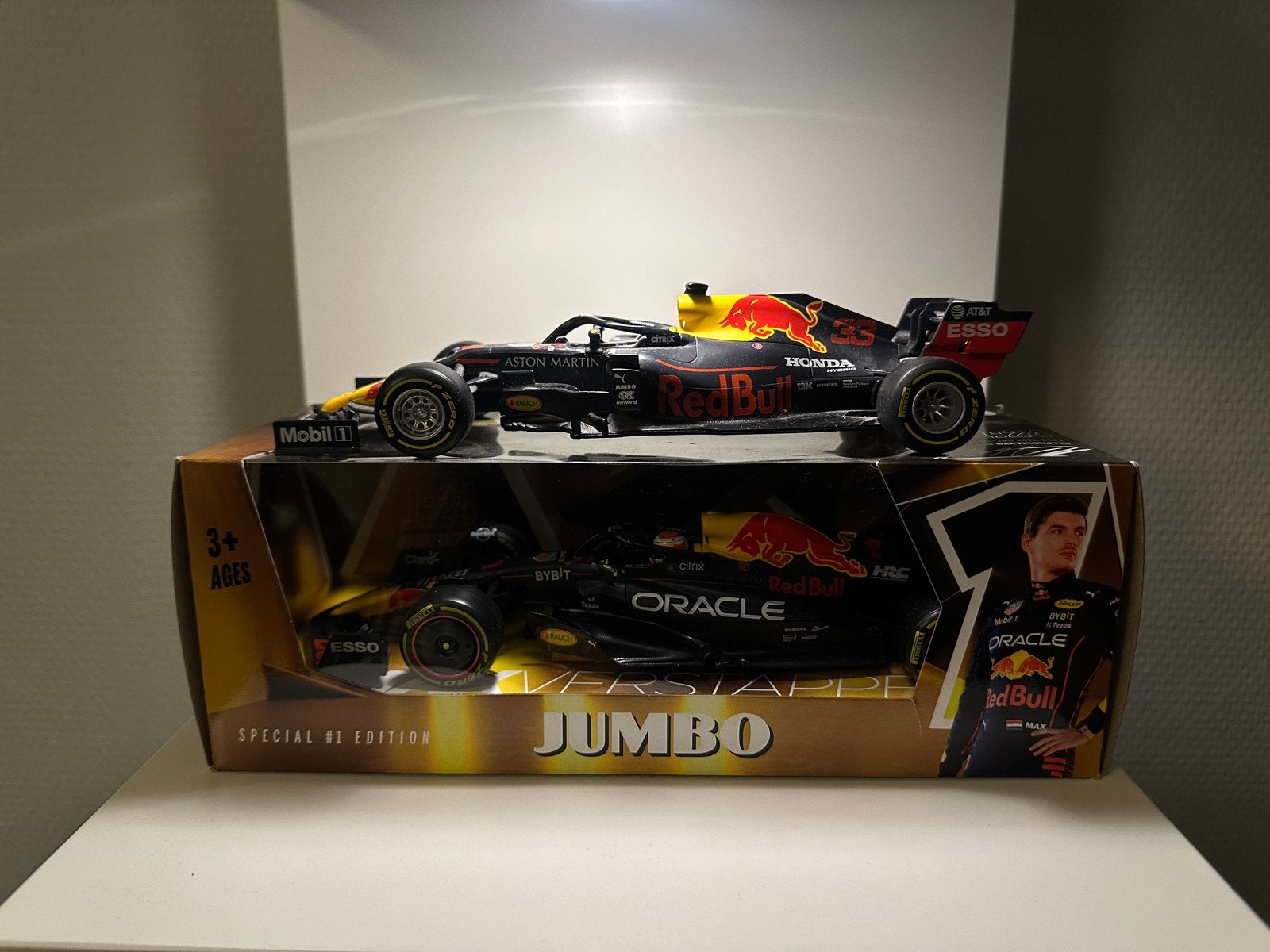 Twee Max Verstappen Red Bull Racing F1 modelauto’s  Jumbo, Overige merken, 1:50 of kleiner, Auto, Nieuw