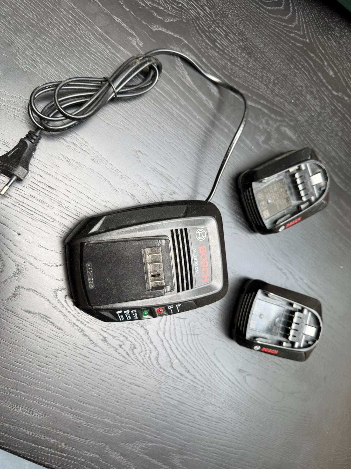 Oplader en accu’s Bosch AL1830 CV, Ophalen, Gebruikt, Minder dan 400 watt, Boor- en Schroefmachine