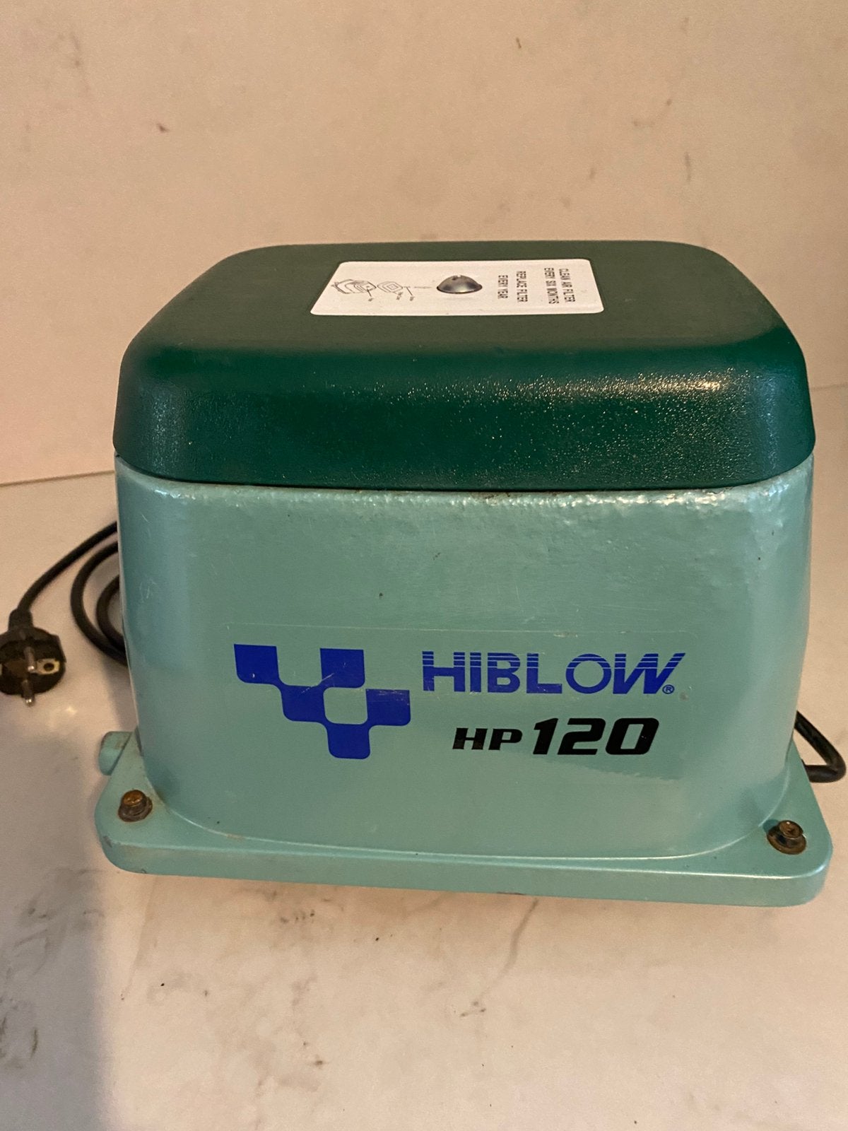 Hi Blow HP-120 luchtpomp, Ophalen of Verzenden, Gebruikt, Vijverpomp