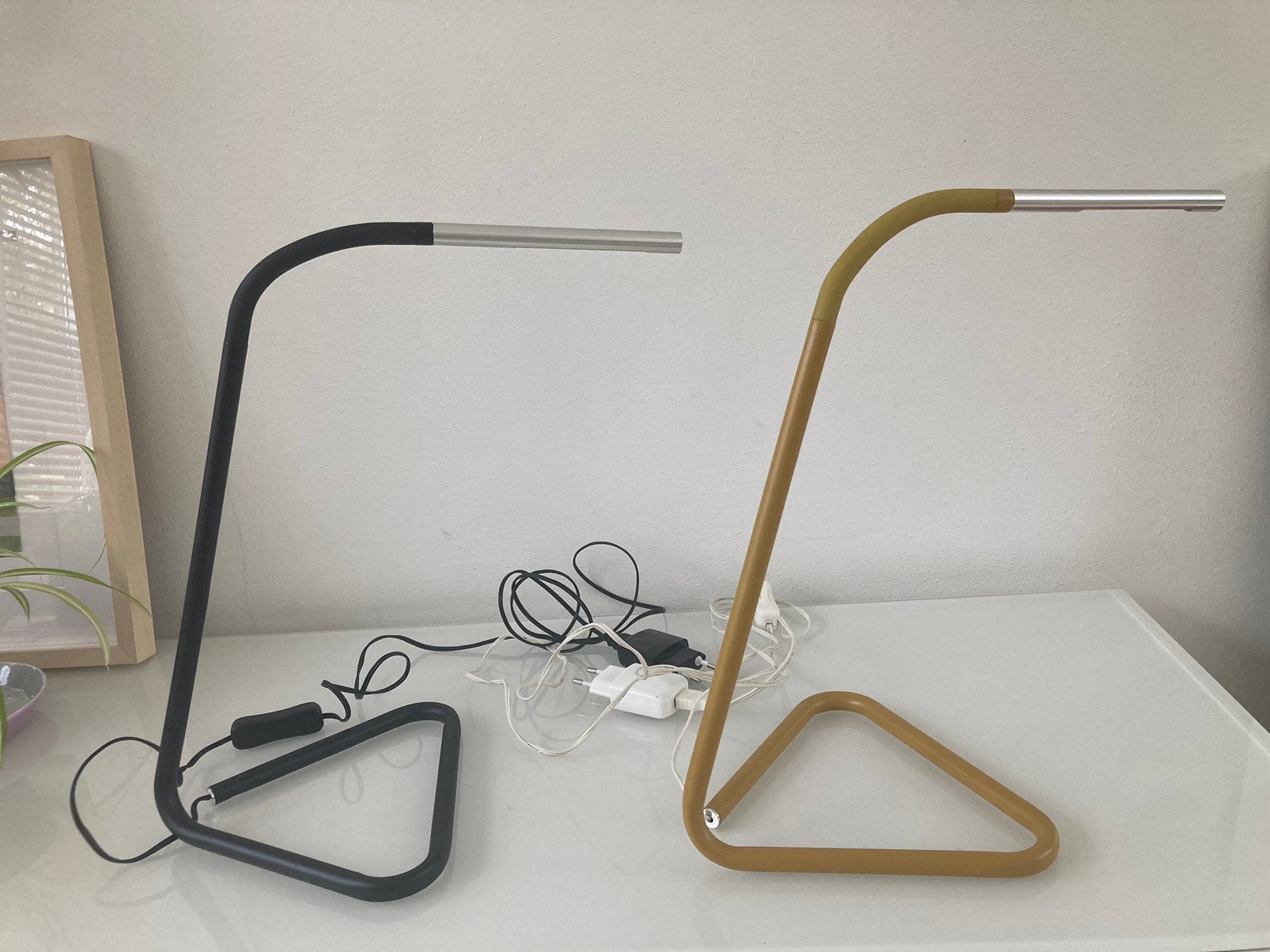 Zwarte LAMP Moderne Leeslampen Ikea Vintage, Bureaulamp, Gebruikt, Vintage, Ophalen of Verzenden