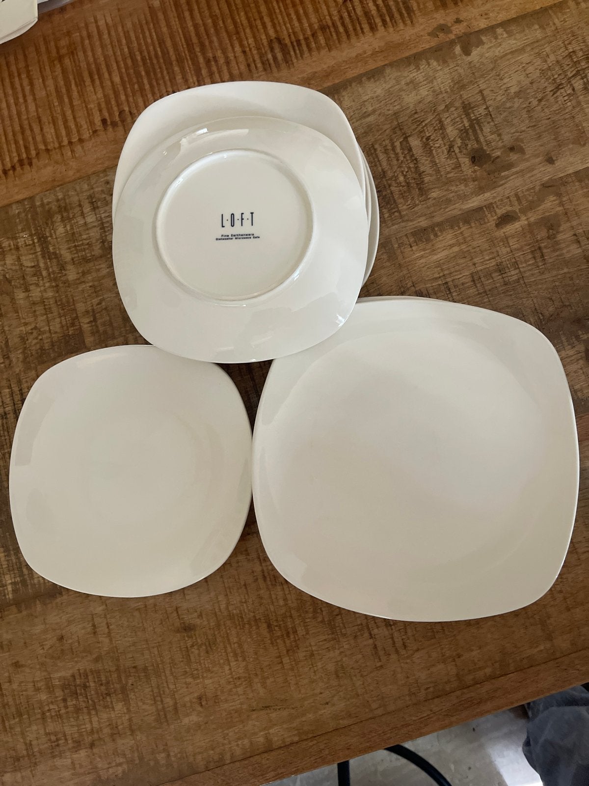 LOFT Borden - Set van 6 (4 grote, 2 kleine), Gebruikt, Overige merken, Ophalen of Verzenden, Bord(en)