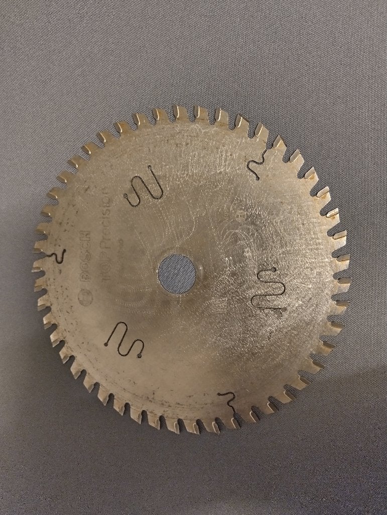 cirkelzaagblad  bosch makita zaagbladen 165 mm, Ophalen, Zo goed als nieuw