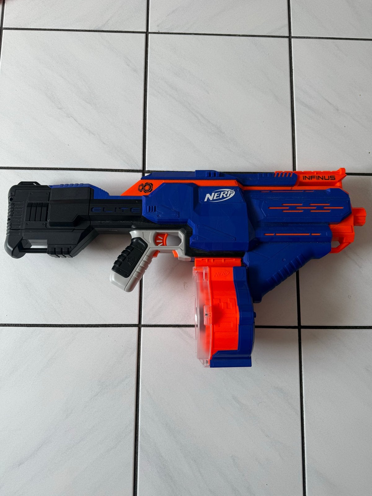 Nerf Infinus Elite Blaster, Ophalen of Verzenden, Gebruikt, Jongen of Meisje