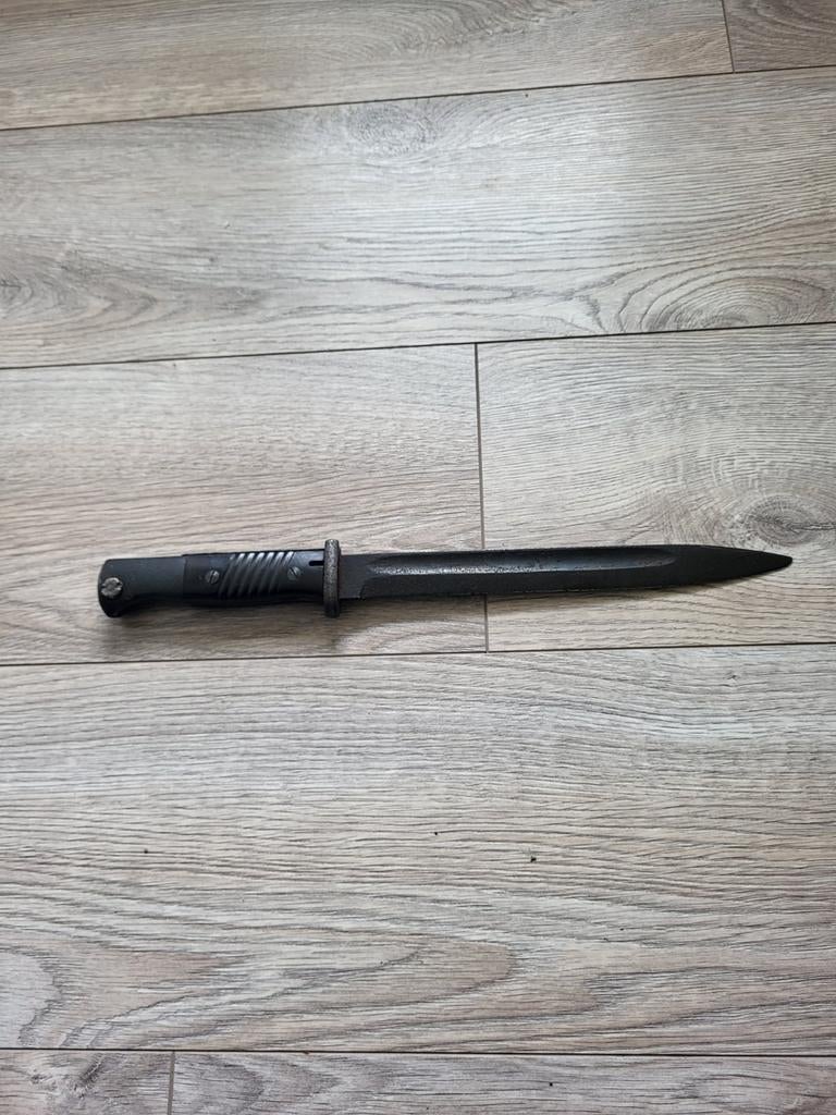 Te koop Duits K98 bajonet, Verzamelen, Ophalen of Verzenden, Duitsland, Mes of Dolk