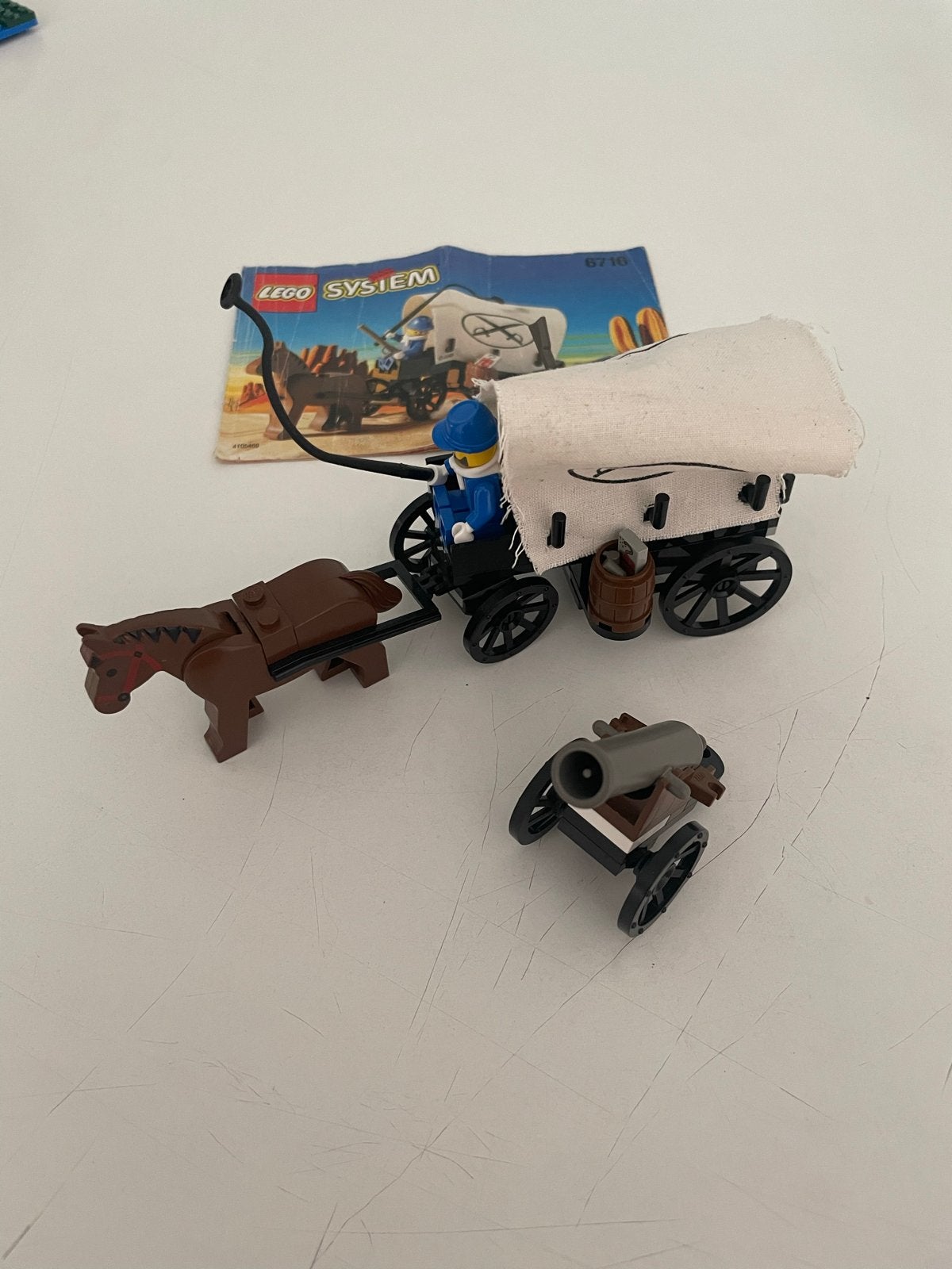 Zeldzame LEGO Western 6716 Cowboy Huifkar met Boekje, Ophalen of Verzenden, Zo goed als nieuw