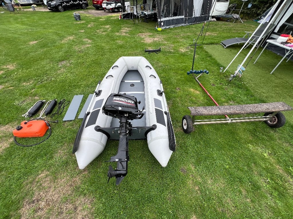 Rubberboot 270 met Mercury 4pk 4takt, Ophalen, 4 pk, Zo goed als nieuw, Mercury