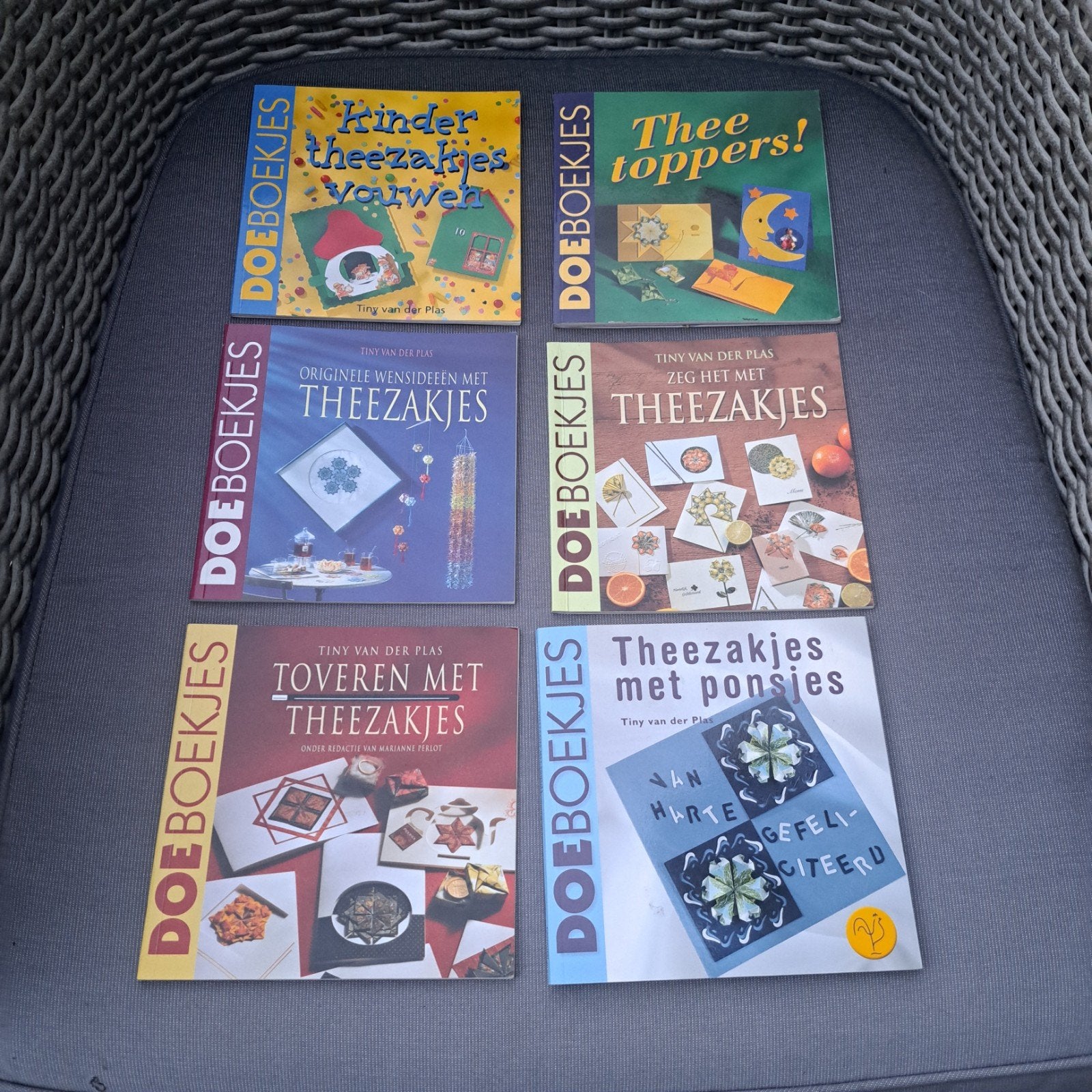 6x Doeboekjes Theezakjes Vouwen Knutselboeken, Ophalen of Verzenden