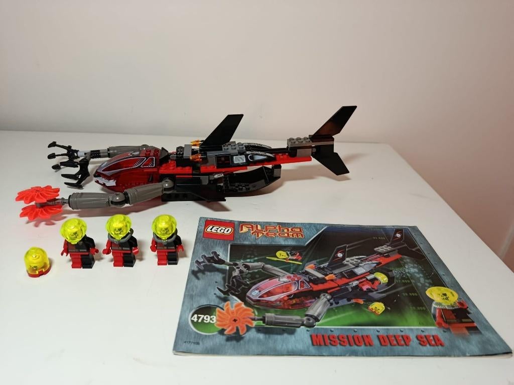 LEGO 4793 Alpha Team Mission Deep Sea Ogel Shark Sub, Ophalen of Verzenden, Gebruikt, Complete set, Lego
