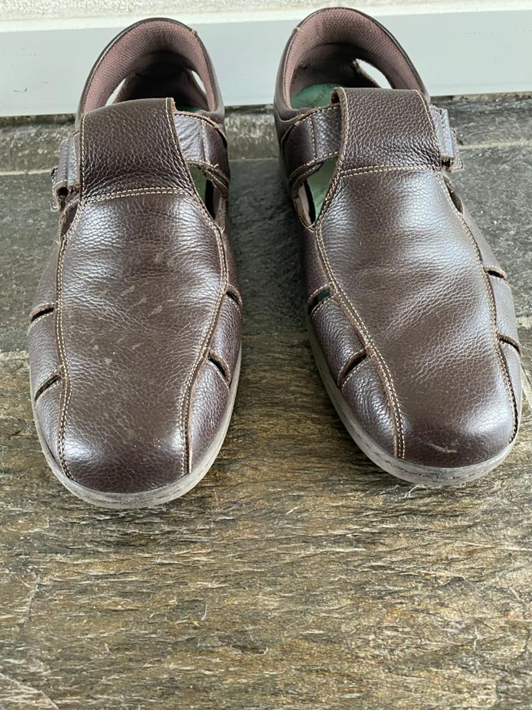 Heren sandalen - Gedragen maat 49, Ophalen of Verzenden, Gedragen, Bruin, Sandalen