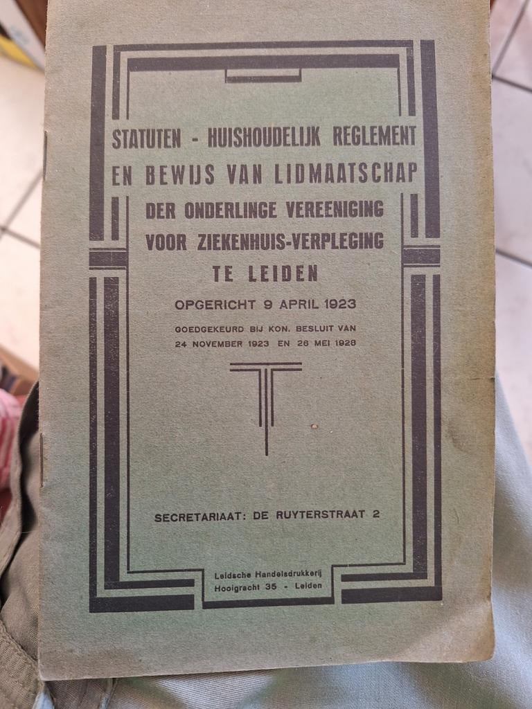 Bewijs van Lidmaatschap 1930, Ophalen of Verzenden