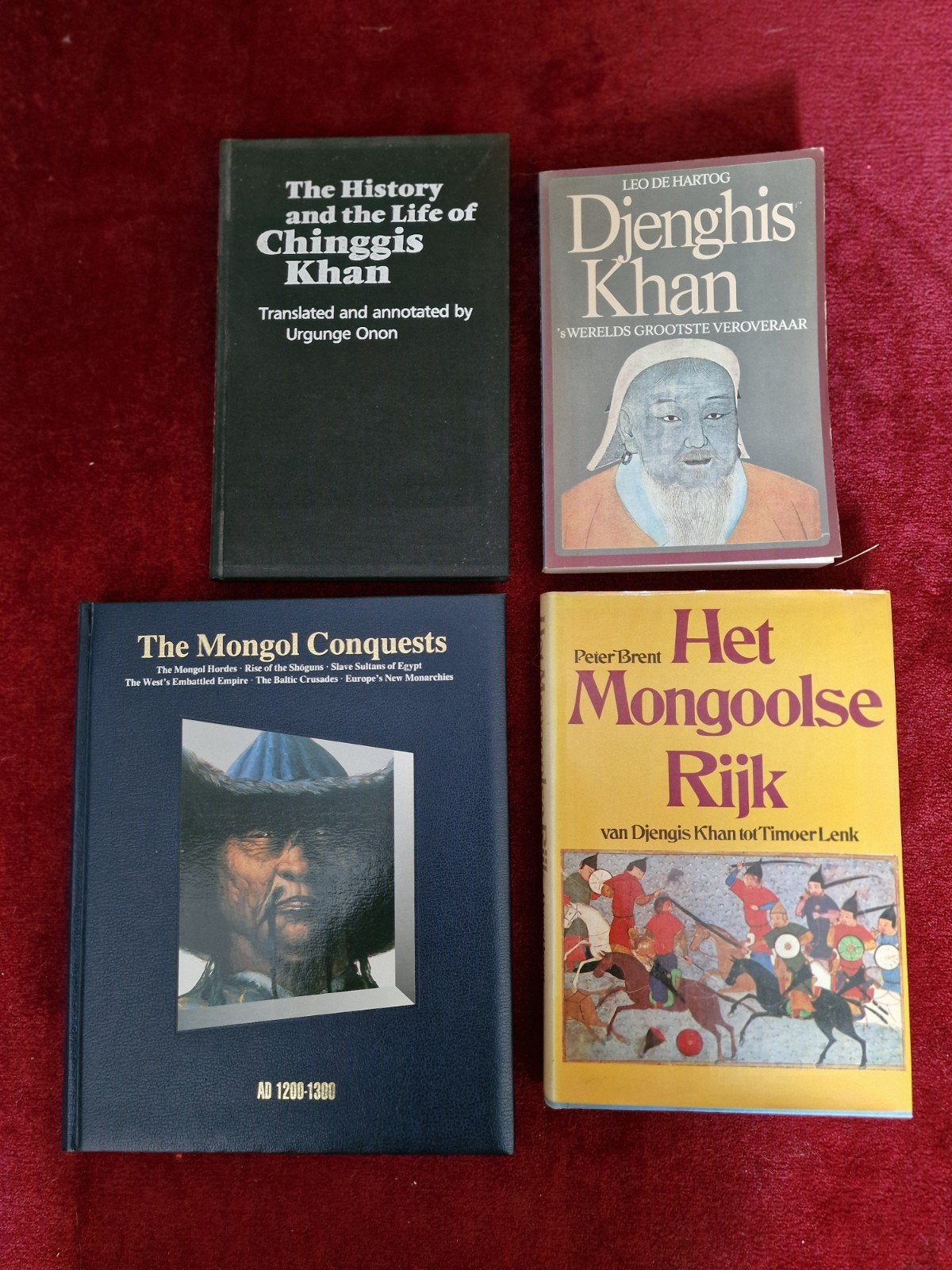4 boeken over Dzjengis Khan en het Mongoolse Rijk, Leo de Hartog, Urgunge Onon, Peter Brent, Ophalen of Verzenden, Azië, 20e eeuw of later