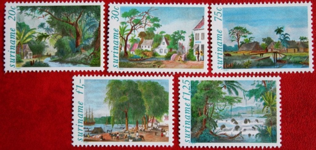 Suriname 1981 - ZB 268-272  - Schilderijen, Ophalen of Verzenden, Postfris