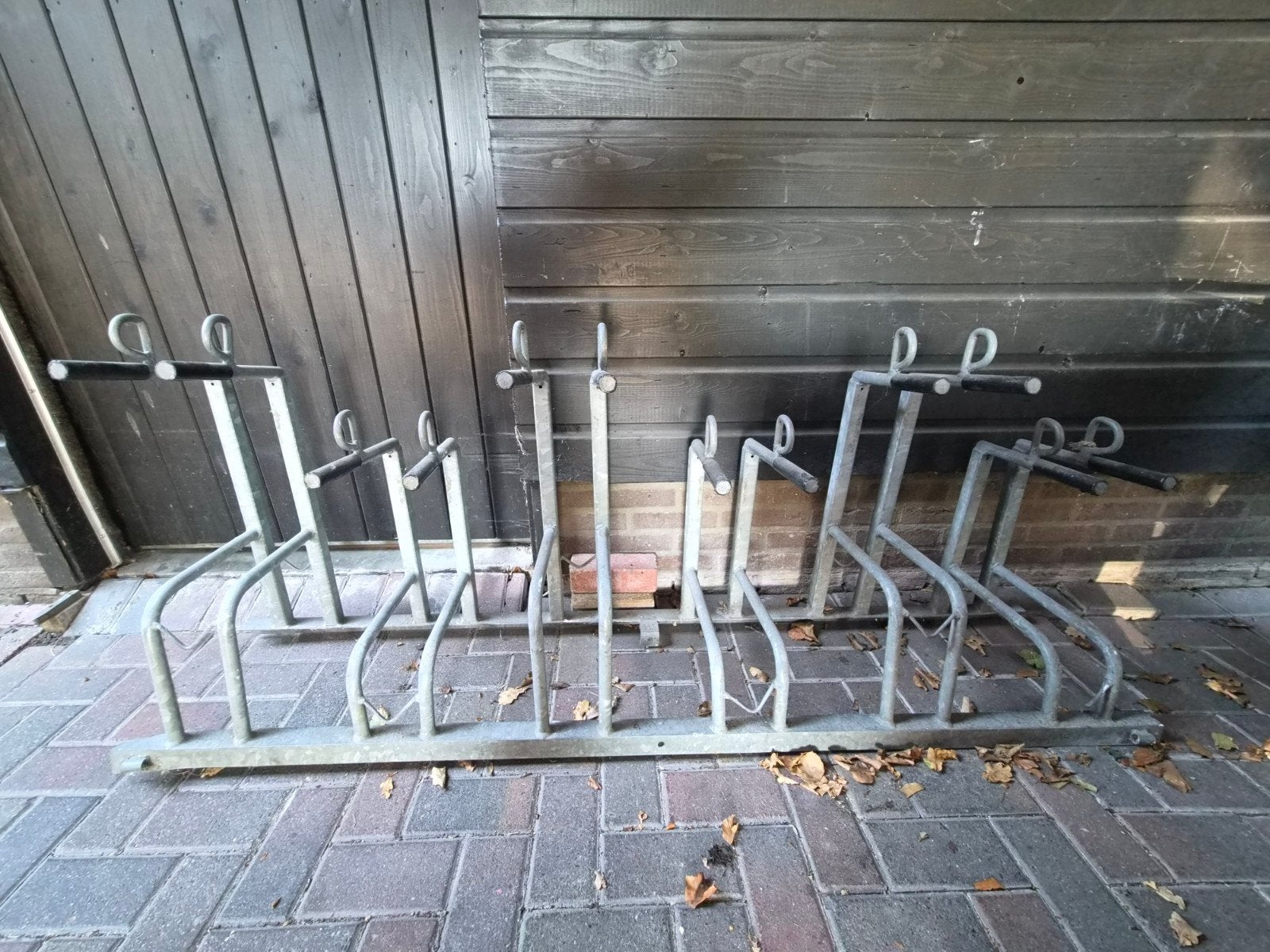 Fietsenrek voor 6 fietsen, Ophalen, Gebruikt